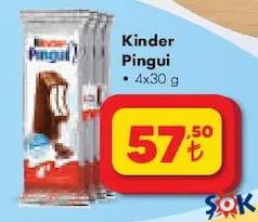 KİNDER PİNGUİ 4X30 G KİNDER PİNGUİ 4X30 G